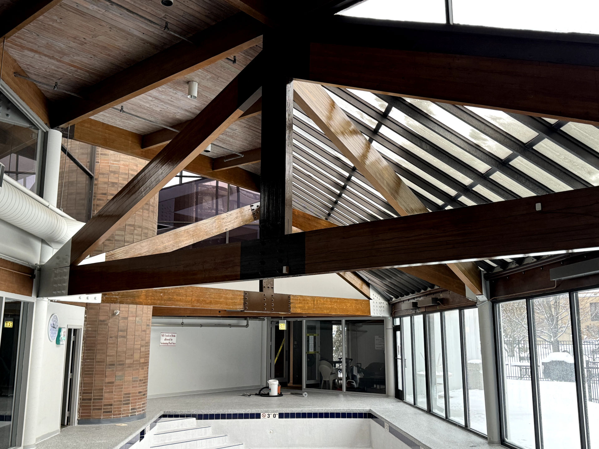 apartment pool area painting elmhurst