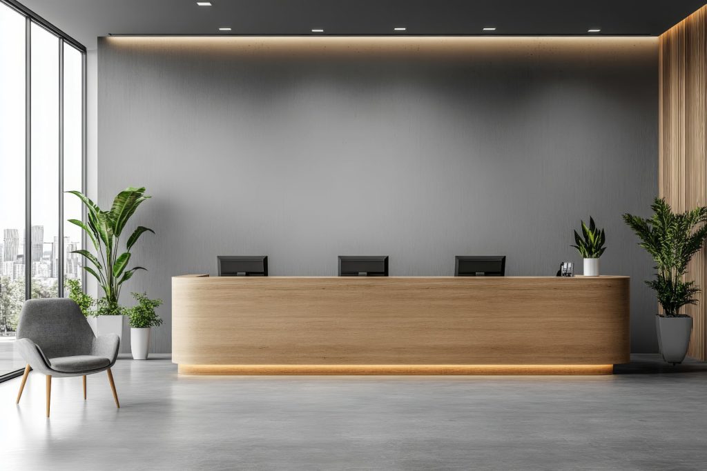 bank hallway painting