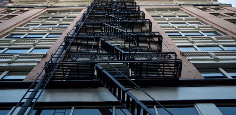 building fire escape painting