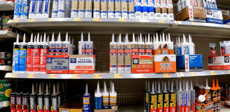 caulk in retail store