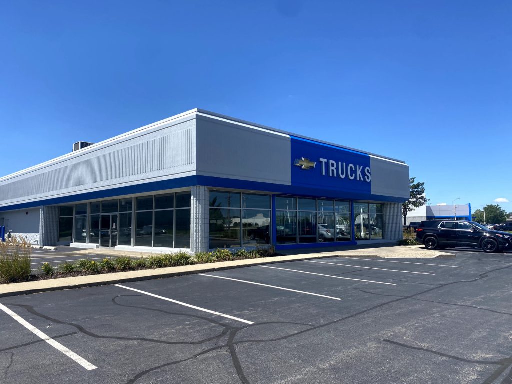 chevrolet dealership exterior painting naperville
