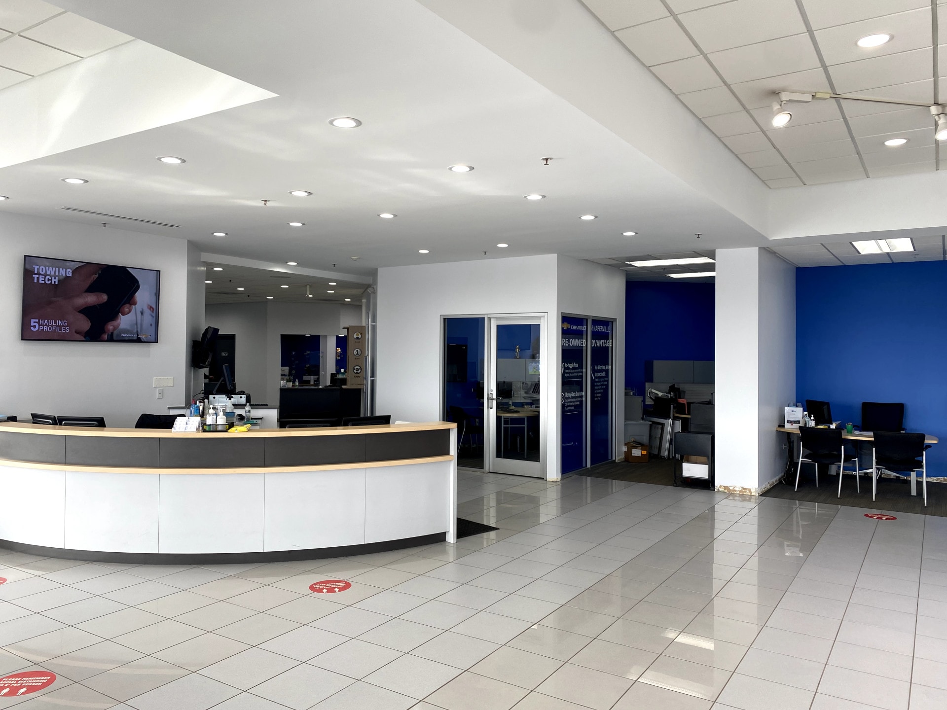 chevrolet dealership interior painting naperville