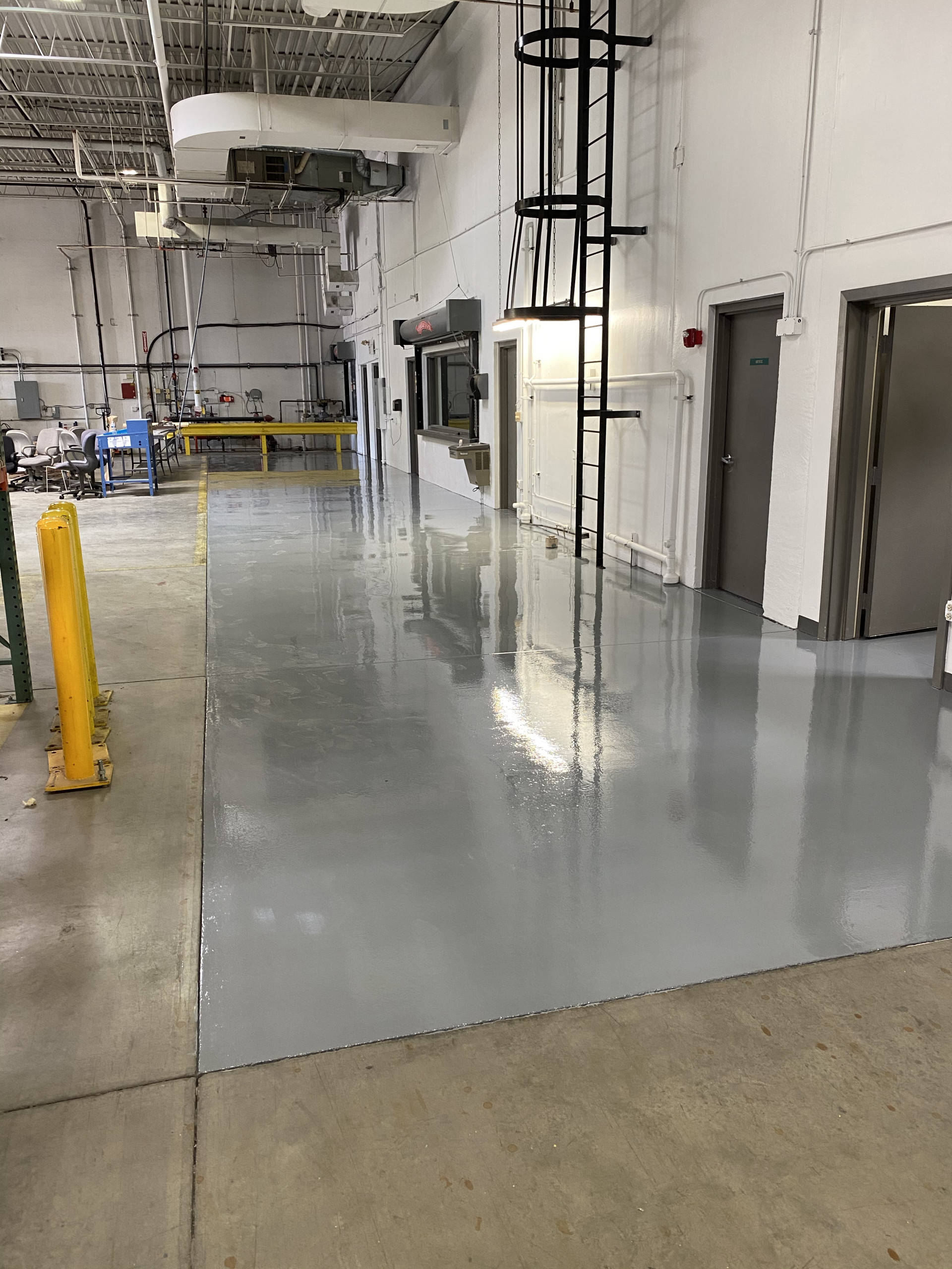 commercial warehouse interior office painting bloomingdale