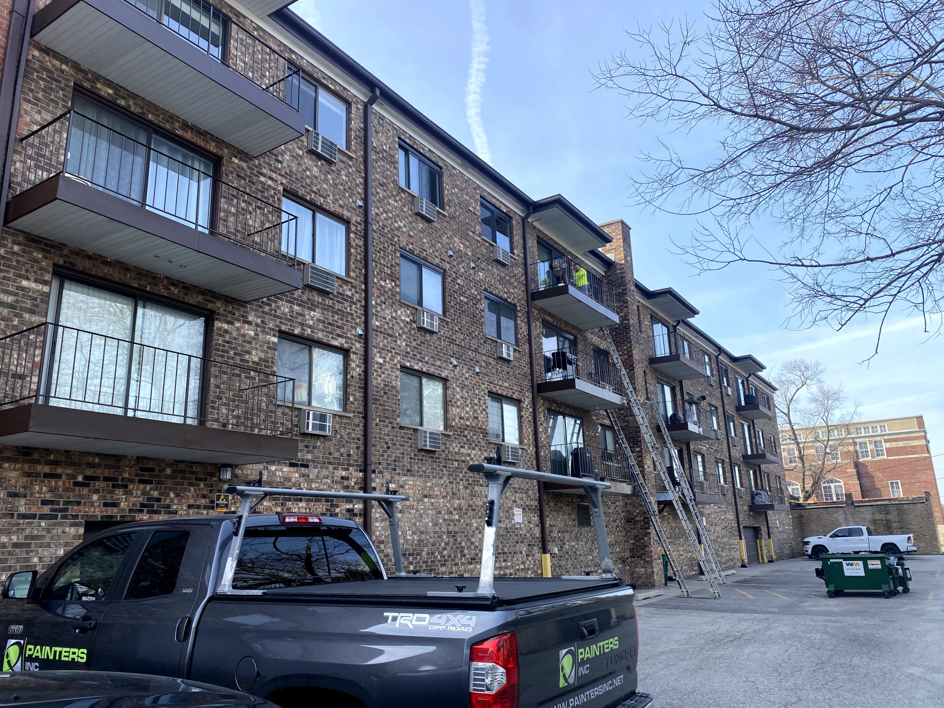condo balconies painting des plaines