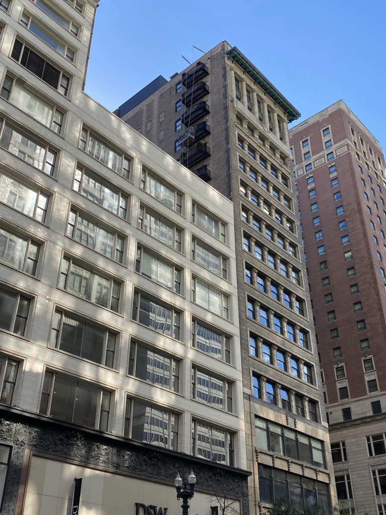 high rise building balconies painting chicago