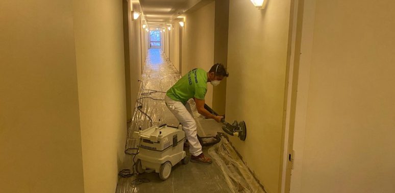 hoa apartment corridor painting deerfield