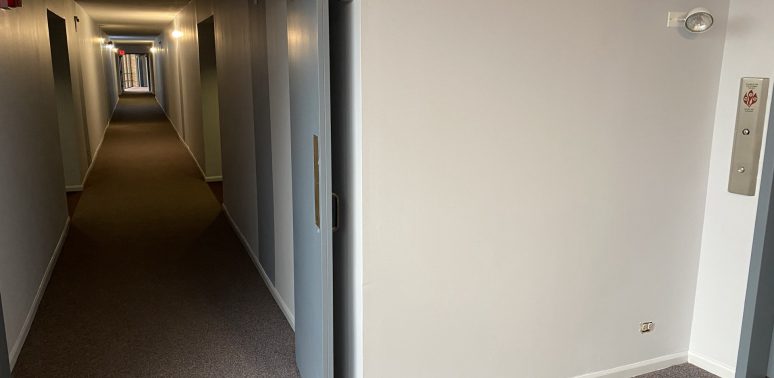 hoa apartment hallway painting elmhurst