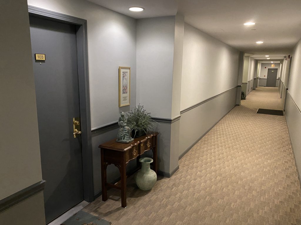 hoa apartment hallway painting wheaton