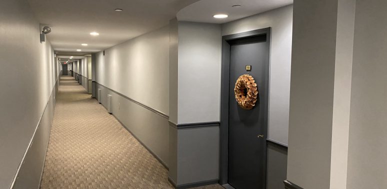 hoa apartment hallway painting wheaton