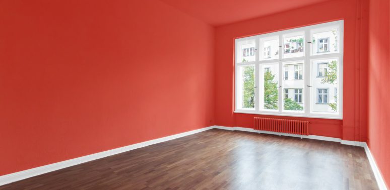 red walls interior
