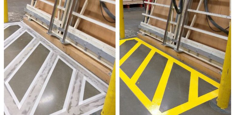 store interior floor painting alsip