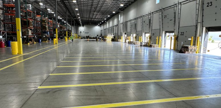 Warehouse safety line painting guide and OSHA floor marking standards