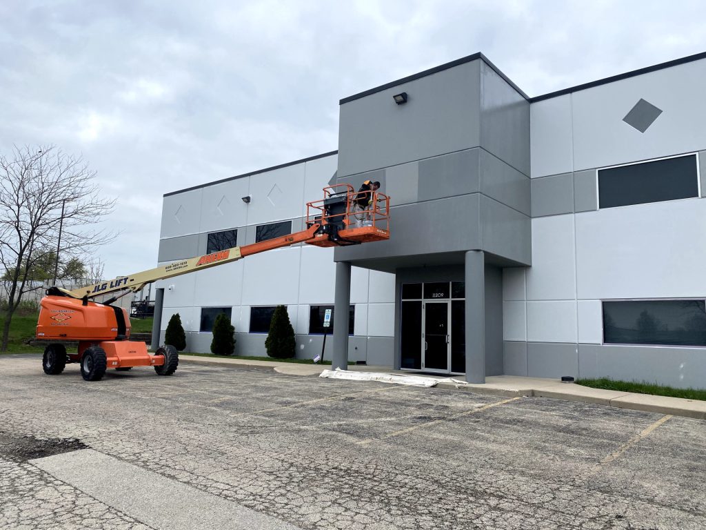 warehouse exterior painting lemont
