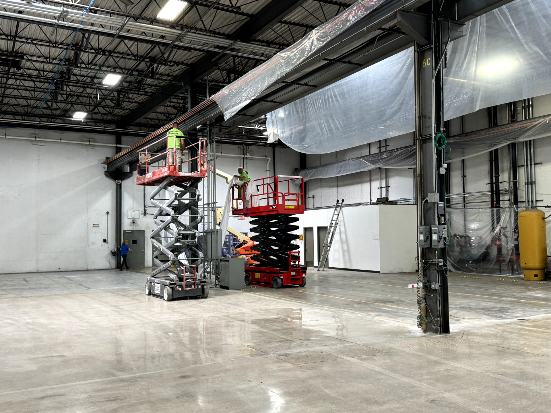 warehouse interior painting glendale heights