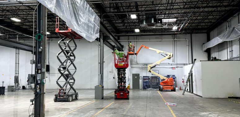 warehouse interior painting glendale heights